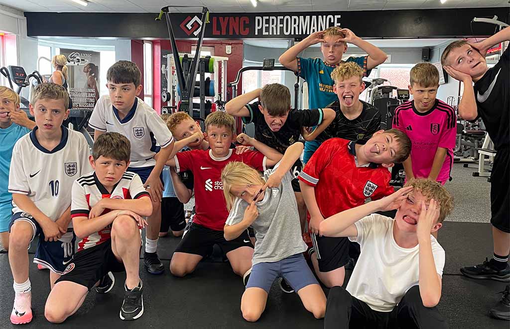 Young athletes attending Lync Active gym session