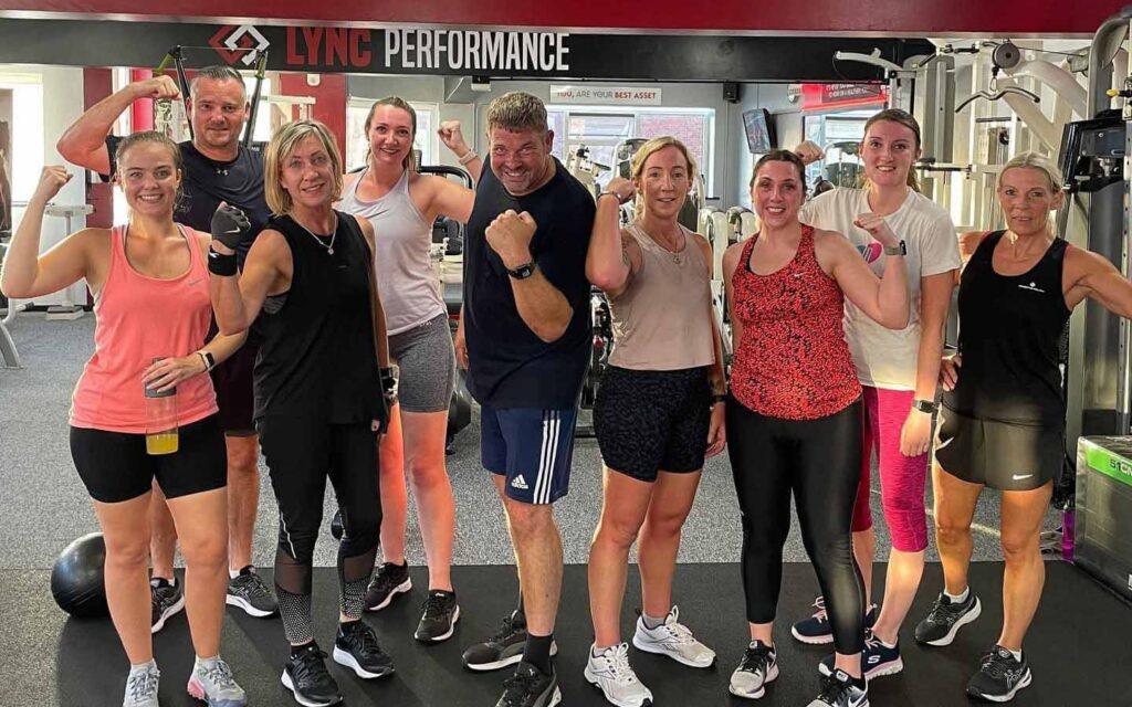 Group fitness session at Lync Active gym